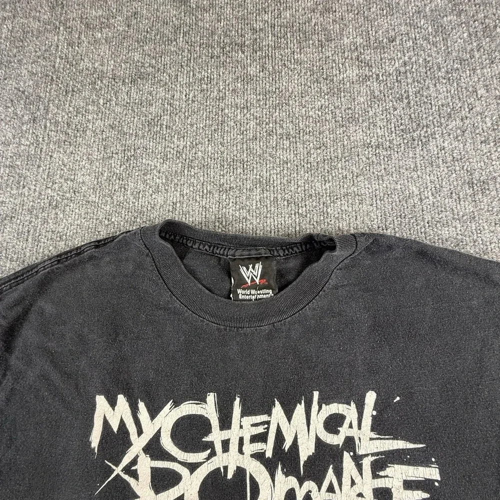 My‎ Chemical Romance Shirt Mens Medium Black The Black Parade Tour 2007 WWE Tee